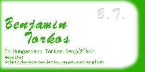 benjamin torkos business card